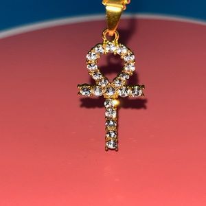Ankh necklace gold